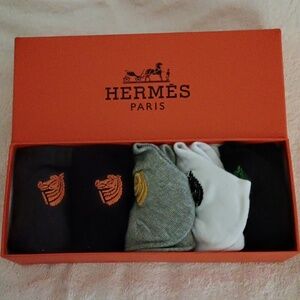 Hermes Short Socks Five Piece Pack